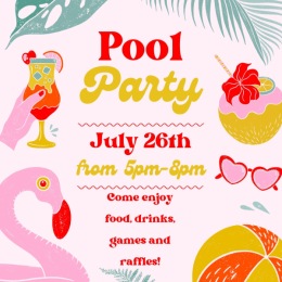 Happy July!🌞
Our Annual Pool Party will now be postponed to July 26th from 5PM to 8PM. Come enjoy food, drinks, games, raffles and of course... the pool!💦 We will have prizes to raffle off, $1 to be entered into the raffles. All proceeds will be going to St.Judes. We hope to see everyone there 😊
#themarlowelakeboone #residentevents #poolparty #annualpoolparty #apartmentsforrent #residentsatisfaction Instagram post from @themarlowelakeboone on July 09, 2024 11:34:48am